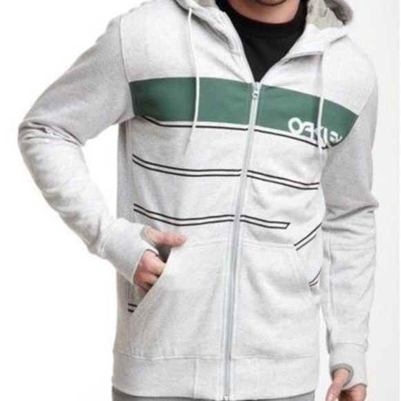 grey oakley hoodie